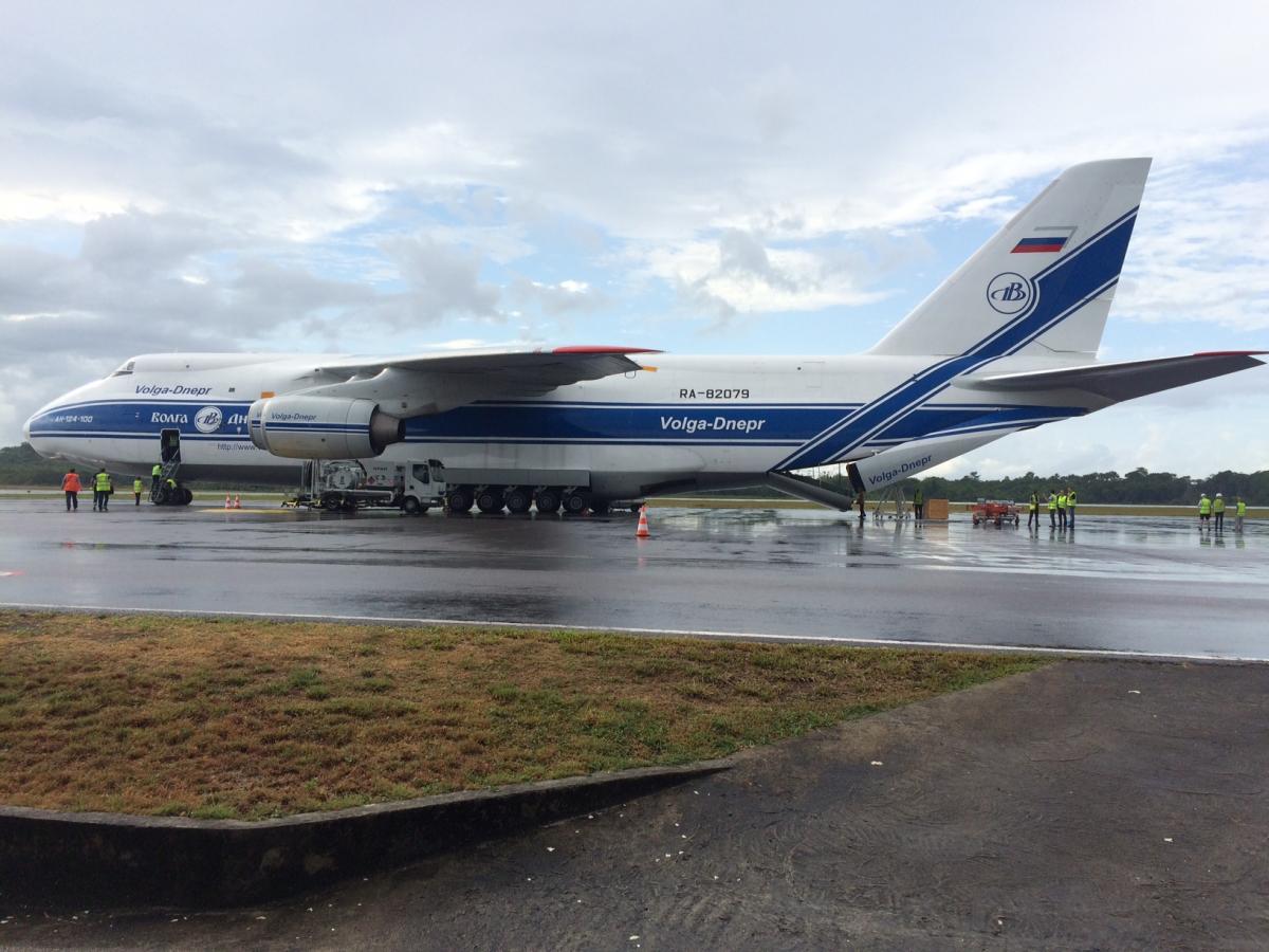 LISA Pathfinder Antonov at Cayenne Airport