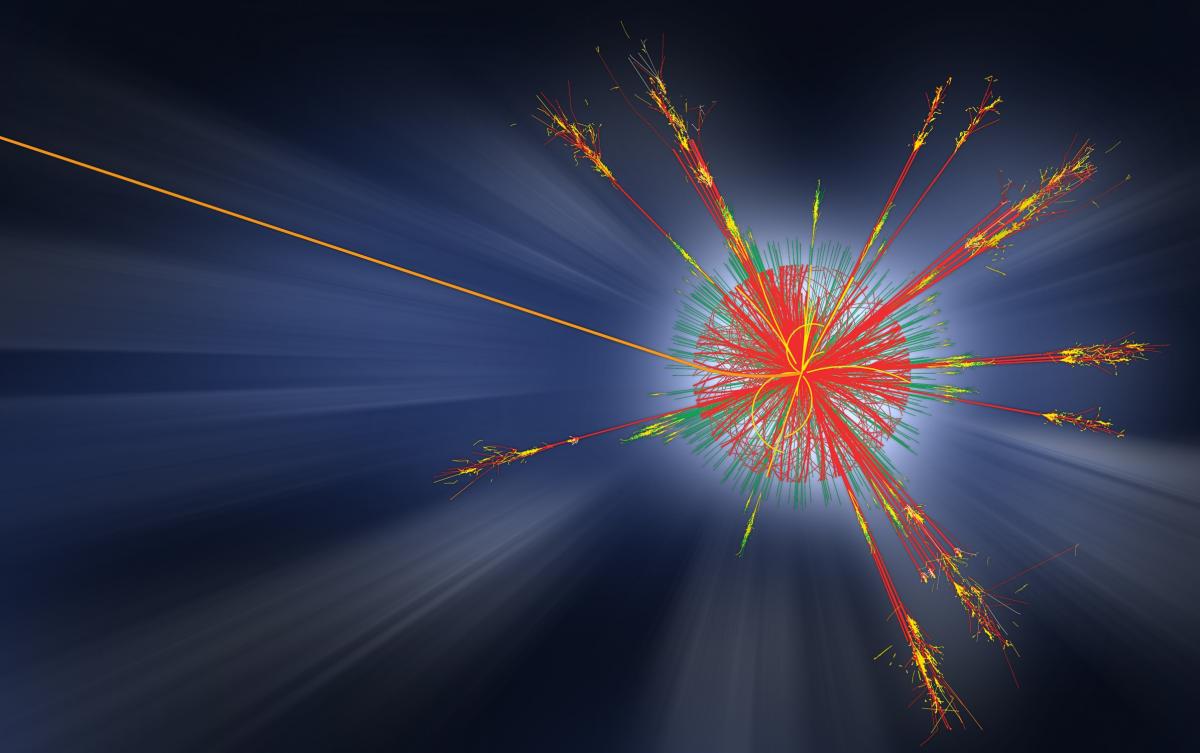 Collision event in CERN's ATLAS detector