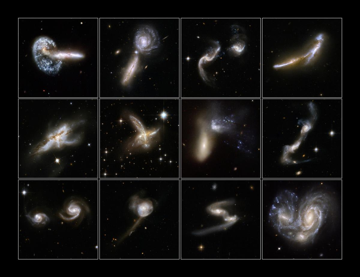 Colliding galaxies