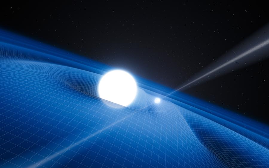 Pulsar PSR J0348+0432 and White Dwarf