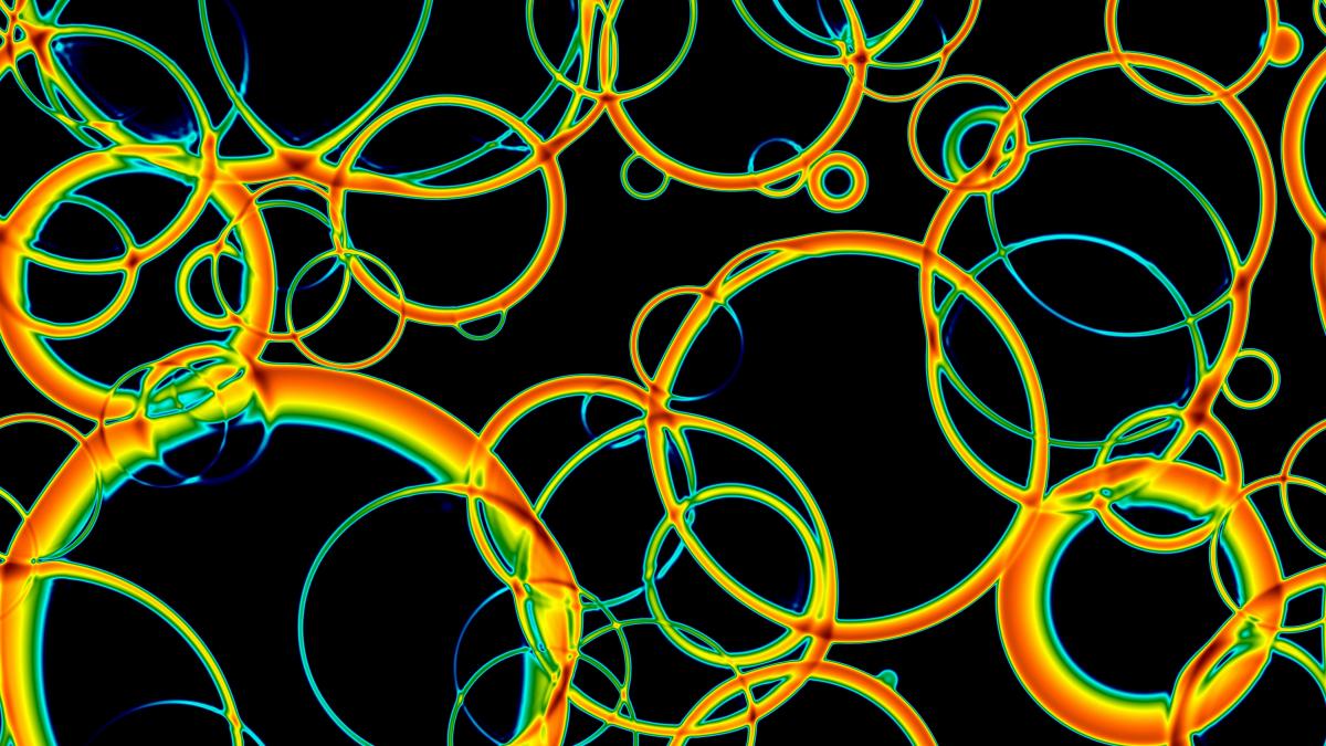 collision of sound waves generated by bubble expansion during a first order phase transition in the early universe