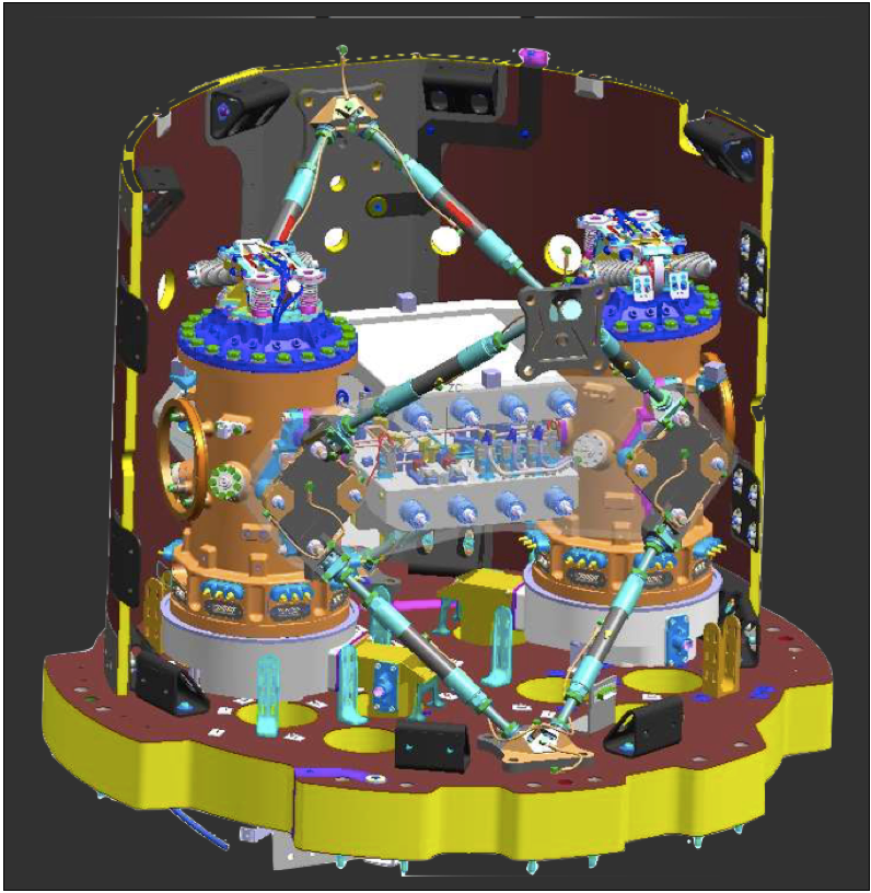 A CAD cut-away of the LTP