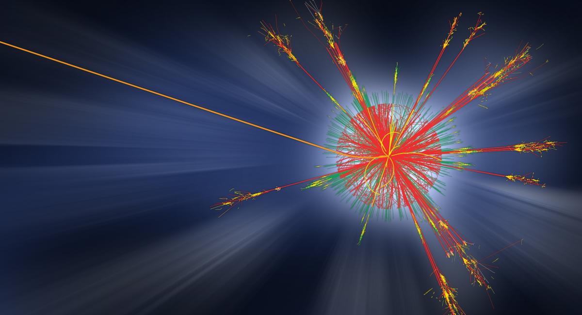 Collision event in CERN's ATLAS detector