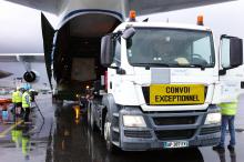 LPF unloaded at Kourou