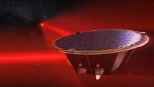 LISA - spacecraft with two laser arms