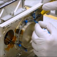 LPF optical bench prepared for integration