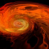 Two neutron stars merge to form a black hole