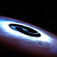 Artist's View of a Binary Black Hole
